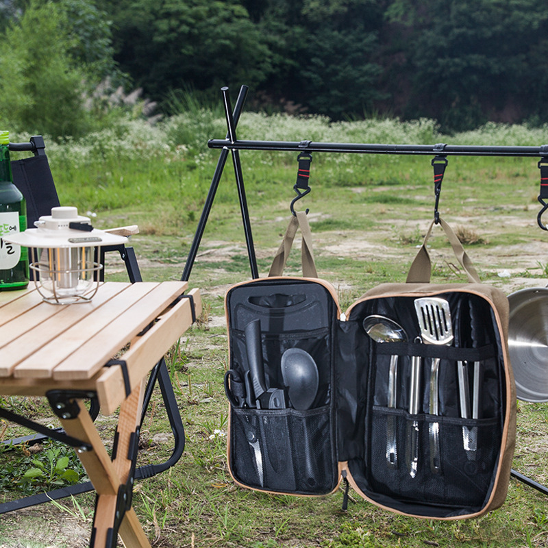 8pcs Camping Kitchen Cookware  - Camping Hiking Cooking ulasan dan harga