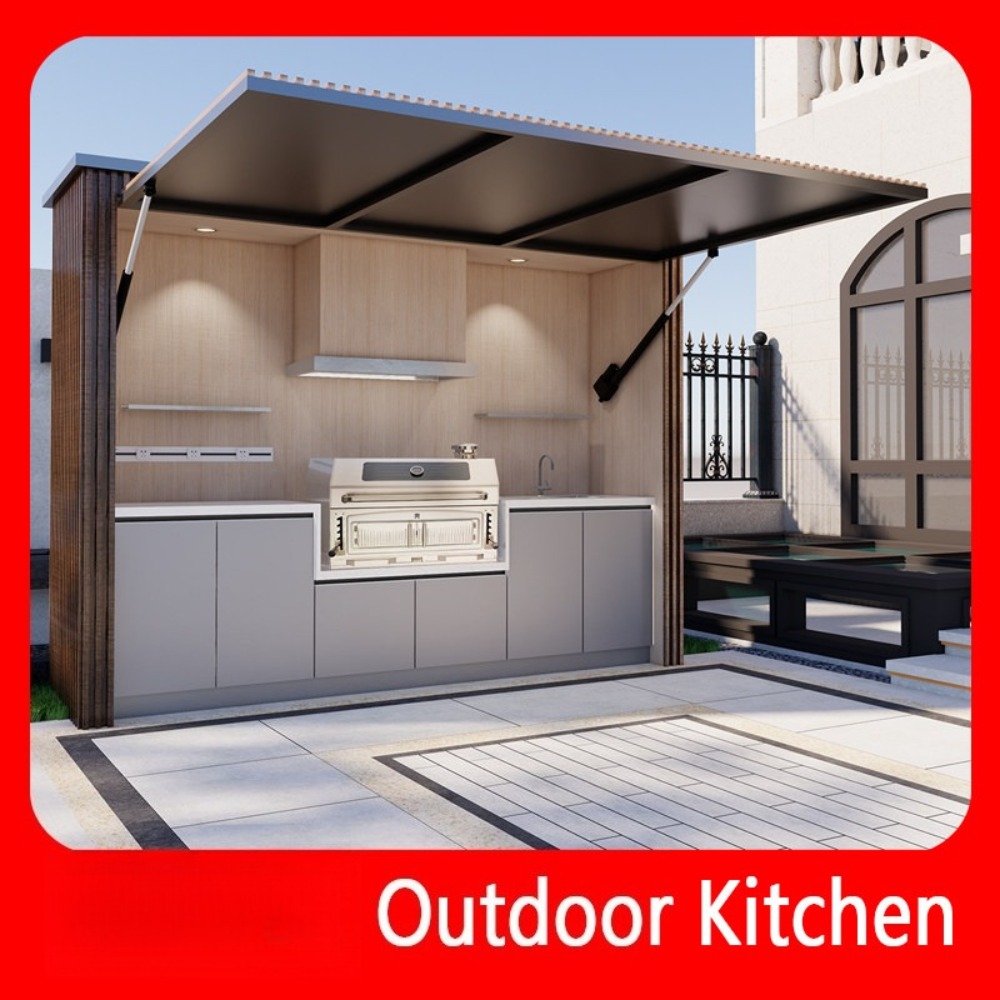 Mobile Outdoor Kitchen Island  - Camping Cooking Dining Set ulasan dan harga
