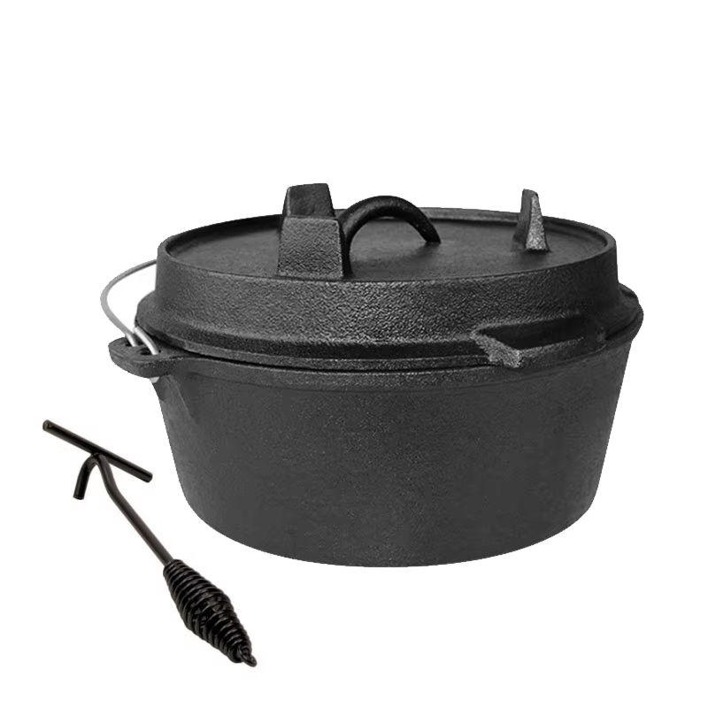 25cm Cast Iron Dutch Oven Camp - Camp Dutch Oven Cast ulasan dan harga