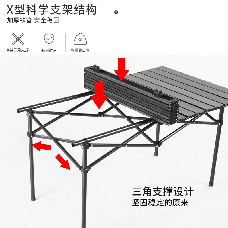 Outdoor Folding Portable Table - Camping Cooking Table ulasan dan harga