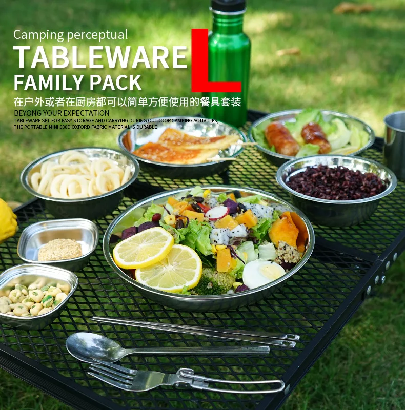22-Piece Portable Camping Dini - Camping Cooking Dining Set ulasan dan harga