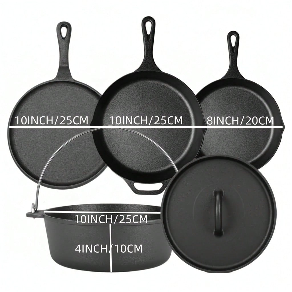 PACILACK Cast Iron Pots And Pa - Camp Dutch Oven Cast ulasan dan harga