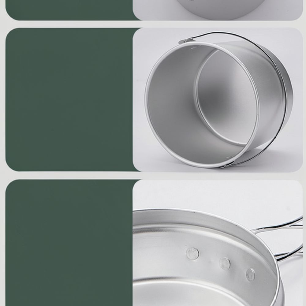 Outdoor Picnic Aluminum Cookwa - Camping Cooking Dining Set ulasan dan harga