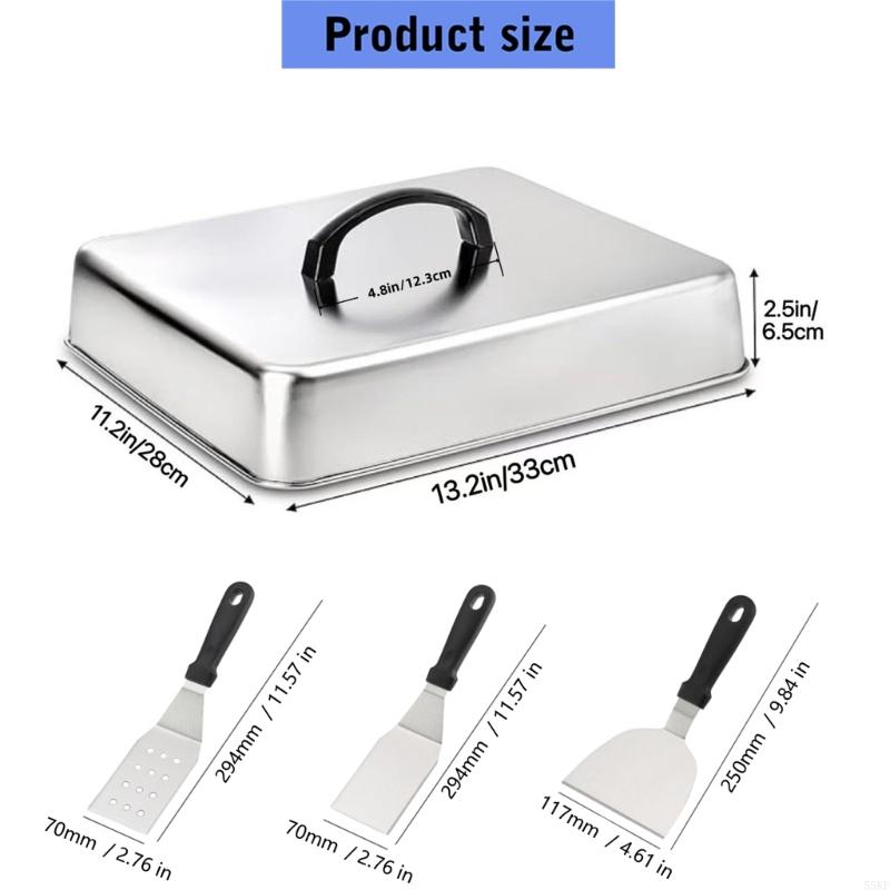 Metal Basting Cover with Top H - Camping Cooking Flat Top ulasan dan harga