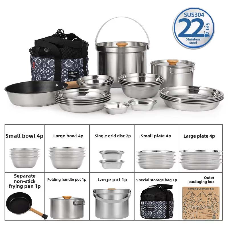 NOBANA Newest Outdoor Stainles - Camping Cooking Organizer ulasan dan harga