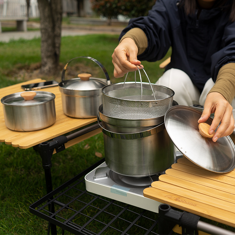 NOBANA Newest Outdoor Stainles - Camping Cooking Organizer ulasan dan harga