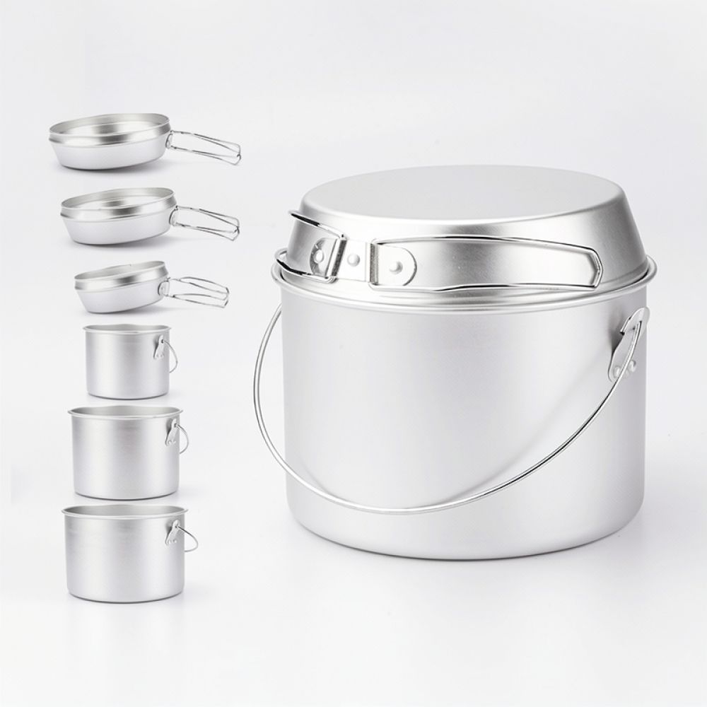 Outdoor Camping Cookware Set F - Camping Cooking Dining Set ulasan dan harga