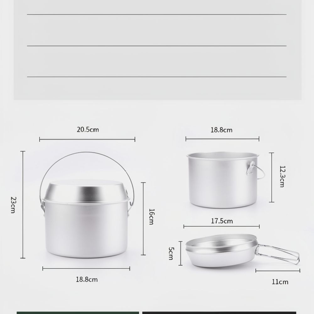 Outdoor Camping Cookware Set F - Camping Cooking Dining Set ulasan dan harga
