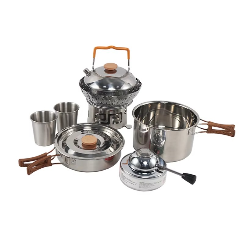 High Quality Portable Outdoor  - Quality Camping Cooking Set ulasan dan harga