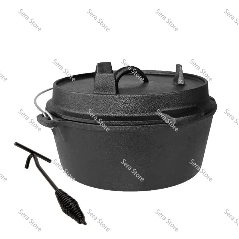 25cm Cast Iron Dutch Oven Camp - Camp Dutch Oven Cast ulasan dan harga