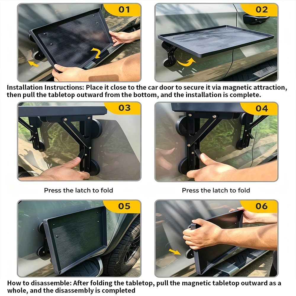 Portable Car Side Door Hanging - Camping Cooking Table ulasan dan harga