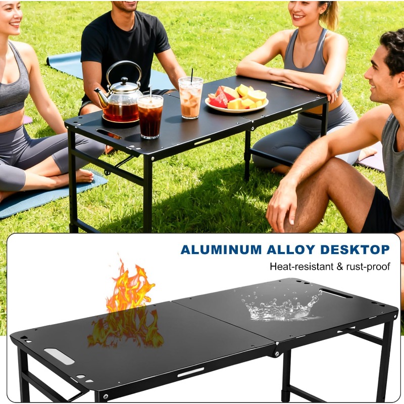 Camping Table Adjustable Foldi - Camping Cooking Table ulasan dan harga